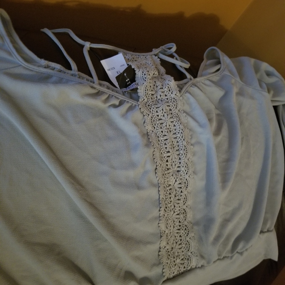 Sage green blouse